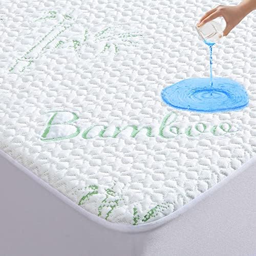 GOONIK Queen Mattress Protector Waterproof with Bamboo Viscose Cover
