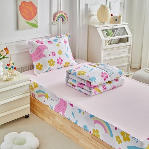 Kids Comforter Set with Zipper - Twin Size