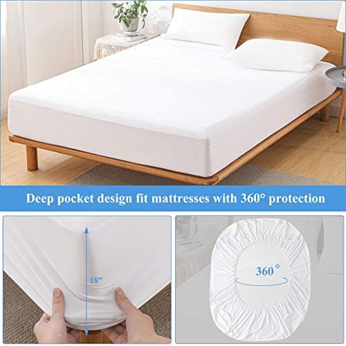 Softhour 2 Pack Twin Size Waterproof Mattress Protector 1
