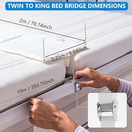 984 x 7874 Inch Bed Bridge Twin to King Converter 1