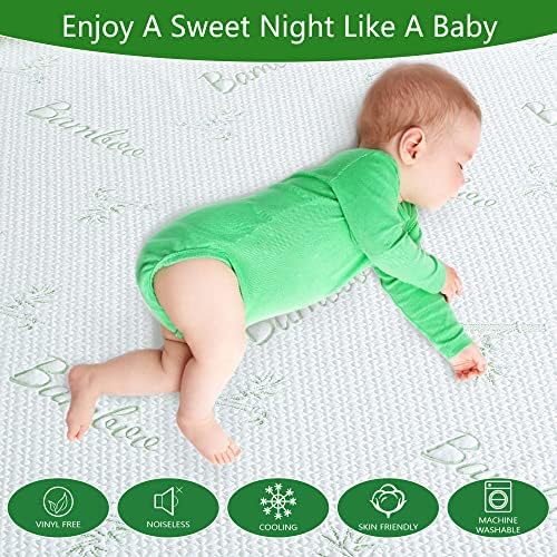 GOONIK Queen Mattress Protector Waterproof with Bamboo Viscose Cover