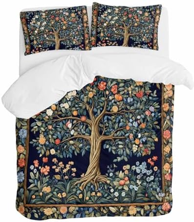 ZOE GARDEN Tree Floral Bed Duvet Cover Set