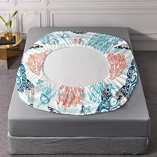 HOSIMA Sea Turtle Bedroom Sheet Set Queen Size