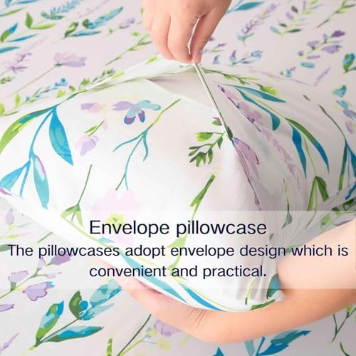 SDY 7PCS Floral Comforter Set for Kids