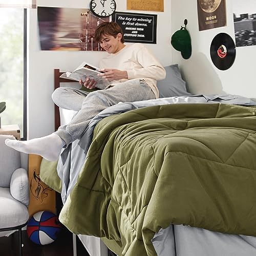 Bedsure Olive Green Twin XL Comforter Set