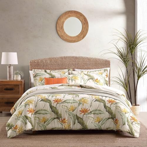 Tommy Bahama King Comforter Set with Shams and Throw Pillows