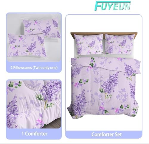 FUYEUN Floral King Size Comforter Set