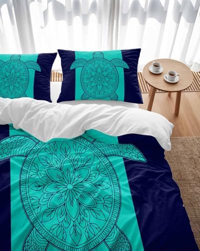 ZOE GARDEN Turtle Mandala Duvet Cover Set