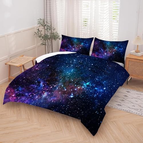 Kxry 3D Galaxy Comforter Set King Size