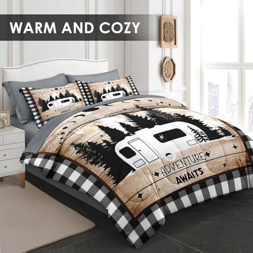 Pamnest Comforter Set King Size 7 Pcs Bedding