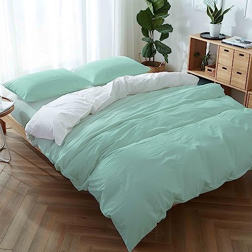 LooPoP 4PCS California King Duvet Set Gradient Cotton Bedding
