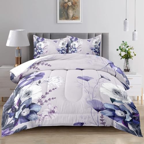 Raphus Cucullatus Floral Comforter Set King 1