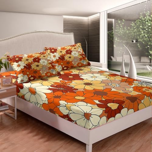 Castle Fairy Boho Flowers Kids Fitted Sheet Set 1