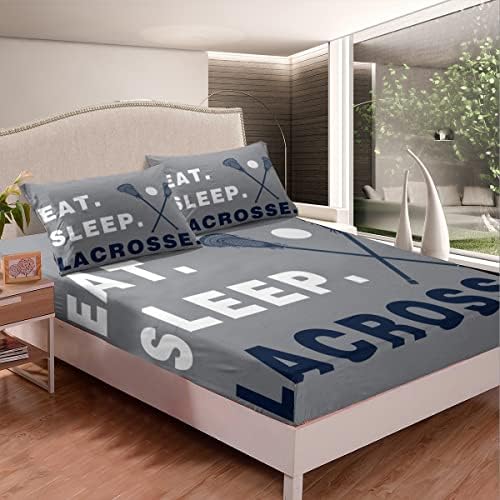Feelyou Lacrosse Bed Sheet Set for Kids Adults Queen Size