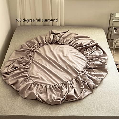 FCLDESHOP Queen Fitted Sheet 150x200cm Cotton Non-Slip Mattress Topper