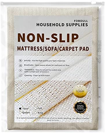 Foboull Mattress Nonslip Pad Twin Size