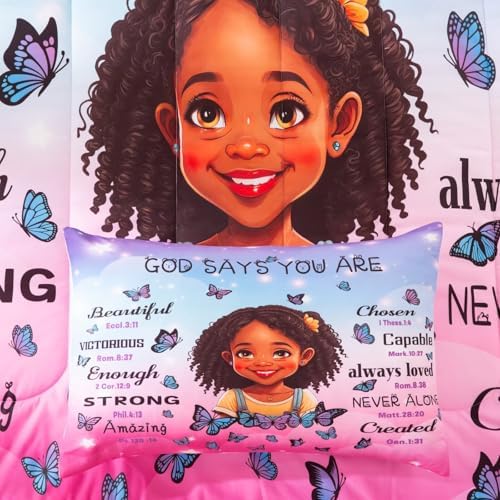 GRAT TIOC Black Girl Comforter Set Full Size