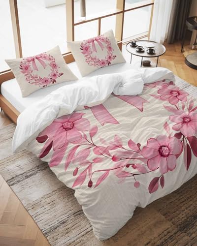 ZOE GARDEN Eucalyptus Duvet Cover Set 3 Piece Full Size Bedding