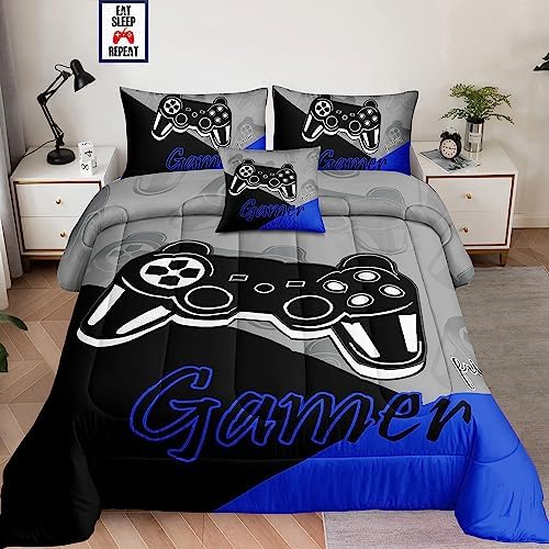 6 Piece Gaming Bed in a Bag Comforter Set for Boys