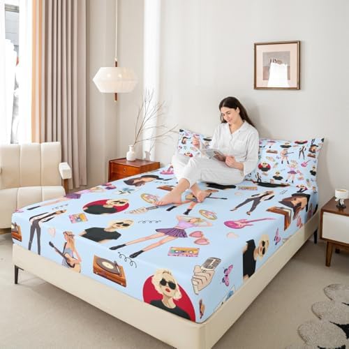 Jejeloiu Music Lover Twin Bedding Set 1