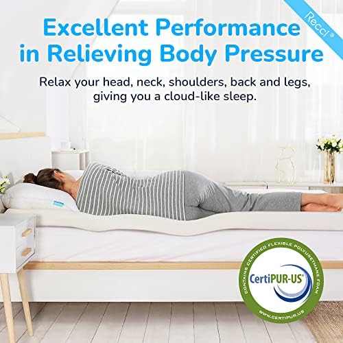 RECCI 3 Inch TwinXL Memory Foam Mattress Topper 1