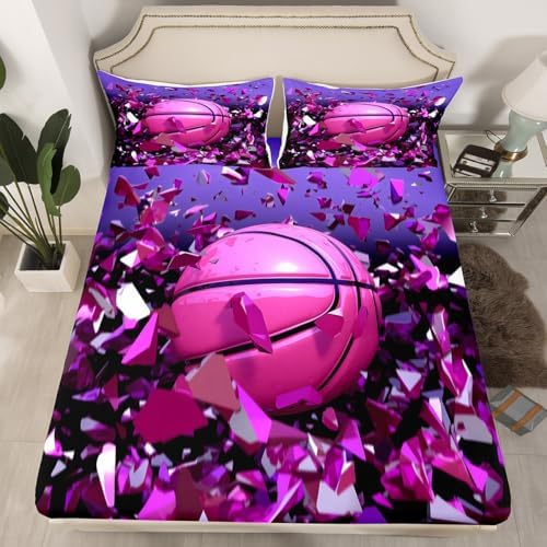 Feelyou 3D Basketball Sheet Set for Kids