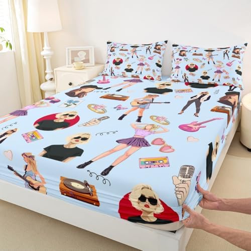 Jejeloiu Music Lover Twin Bedding Set 1