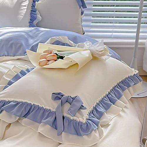 Girls Romantic Bow Duvet Cover Set 4-Piece