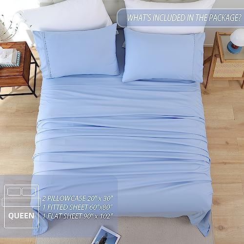 Luxury Soft Queen Sheet Set with Deep Pockets