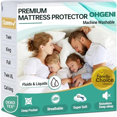 OhGeni Waterproof Mattress Protector Queen Size 1