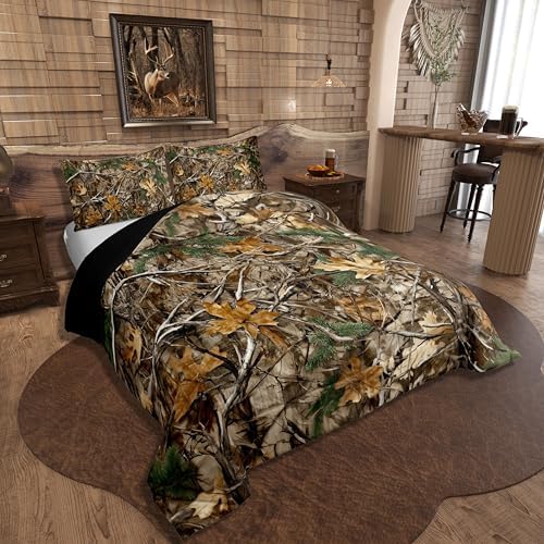 Erosebridal Camouflage King Comforter Set with 2 Pillow Cases