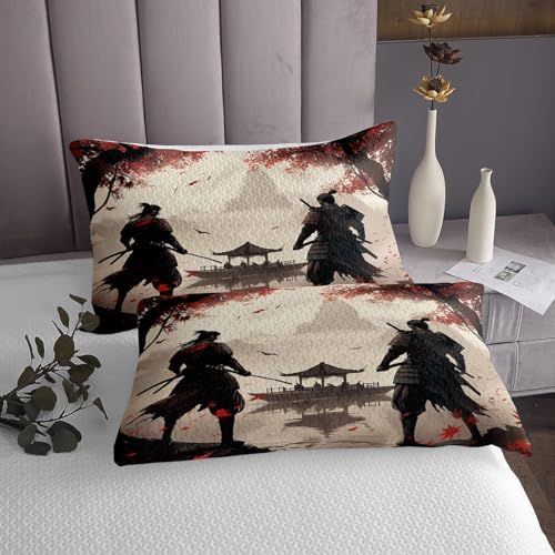 Feelyou Ultra Soft Japanese Samurai Coverlet Set