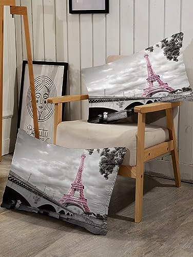 Kxry Paris Eiffel Tower Comforter Set King Size