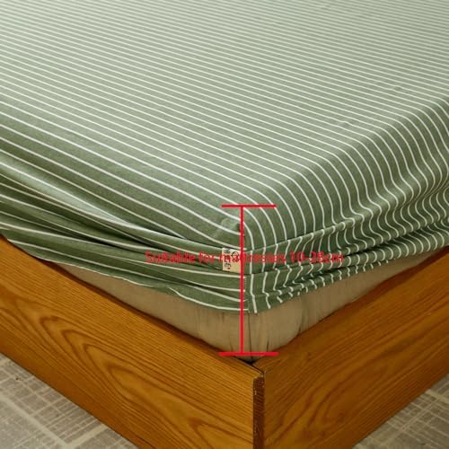 FCLDESHOP 150x200cm Pure Cotton Fitted Sheet Cover
