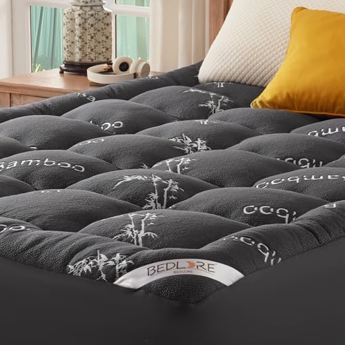 BEDLORE Queen Mattress Topper Bamboo Viscose 1