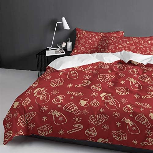LooPoP Christmas Comforter Set 3 Piece California King