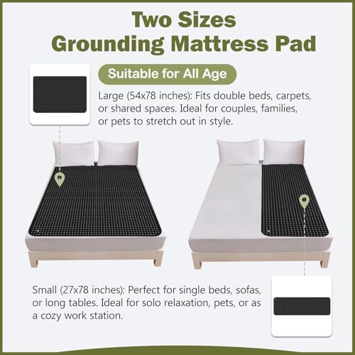 VAJOOCLL Grounding Mat for Bed - Black 1