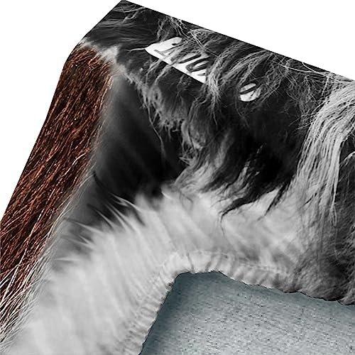 Axolotl Queen Size Cow Flower Fitted Sheet Set