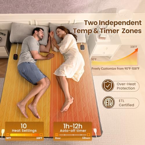 Bearhug Electric Heated Mattress Pad King Size 1