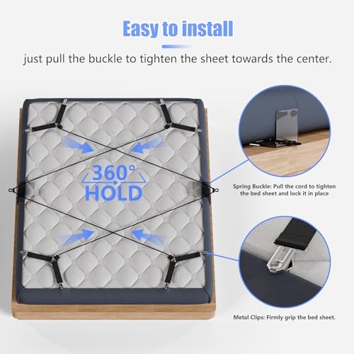 HOUSE AGAIN Universal Sheet Fasteners for All Mattress Sizes