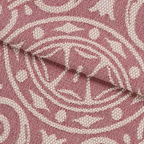 Superior Cotton Blend 3-Piece Bedspread Set Queen Berry Red