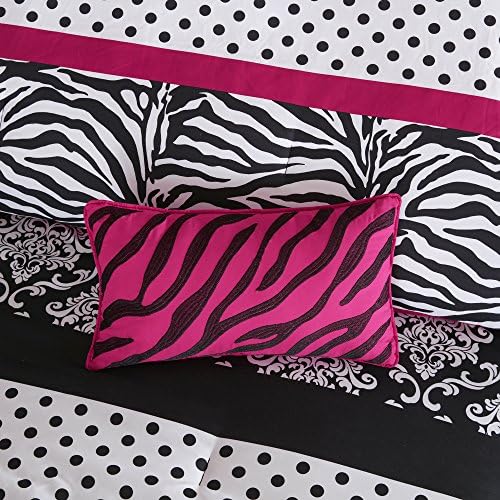 Mi Zone Kids Comforter Set - Zebra Pink 4 Piece