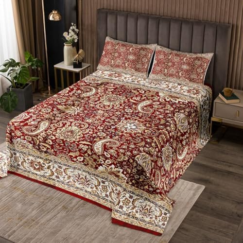 Erosebridal Paisley Quilt Queen Bedspread