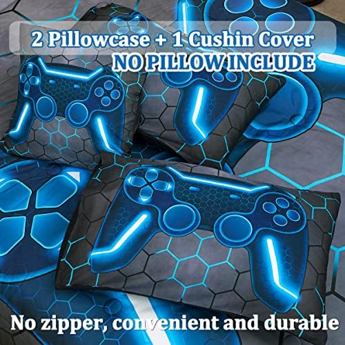 Game Console Blue Comforter Set 6 Pcs Bed in a Bag 1