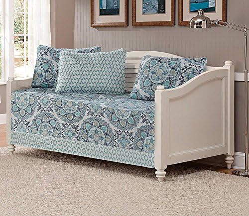 MK Home 5pc Quilted Day Bed Cover Set 1